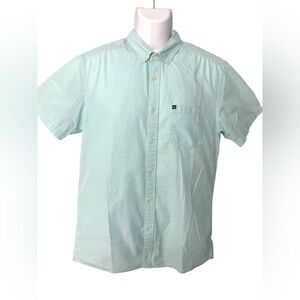 Quiksilver Blue Casual Button Down Shirt-M